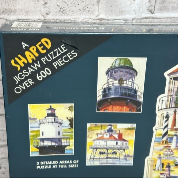 Great American Puzzle Factory 9800 Lighthouses USA Jigsaw Over 600+ PC SEALED - Picture 2 of 16